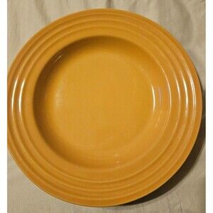 Le Creuset Set of 3 Stoneware 10” dinner Salad plates RETIRED DIJON